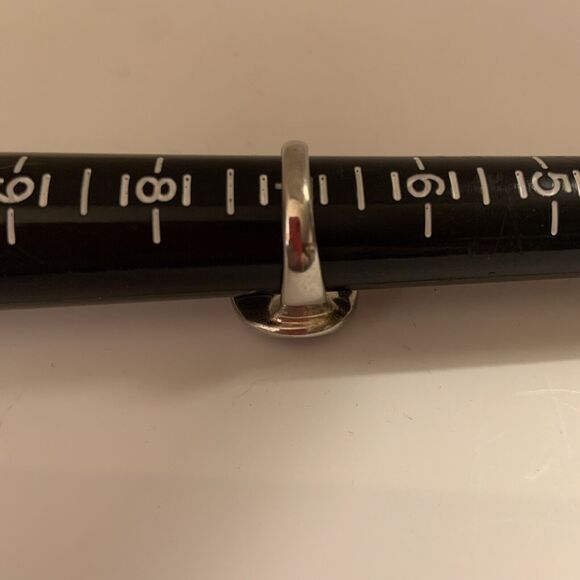 HAGIT GORALI HG Sterling Silver Vintage Israel Modernist Abstract Ring Size 7 - Picture 5 of 5